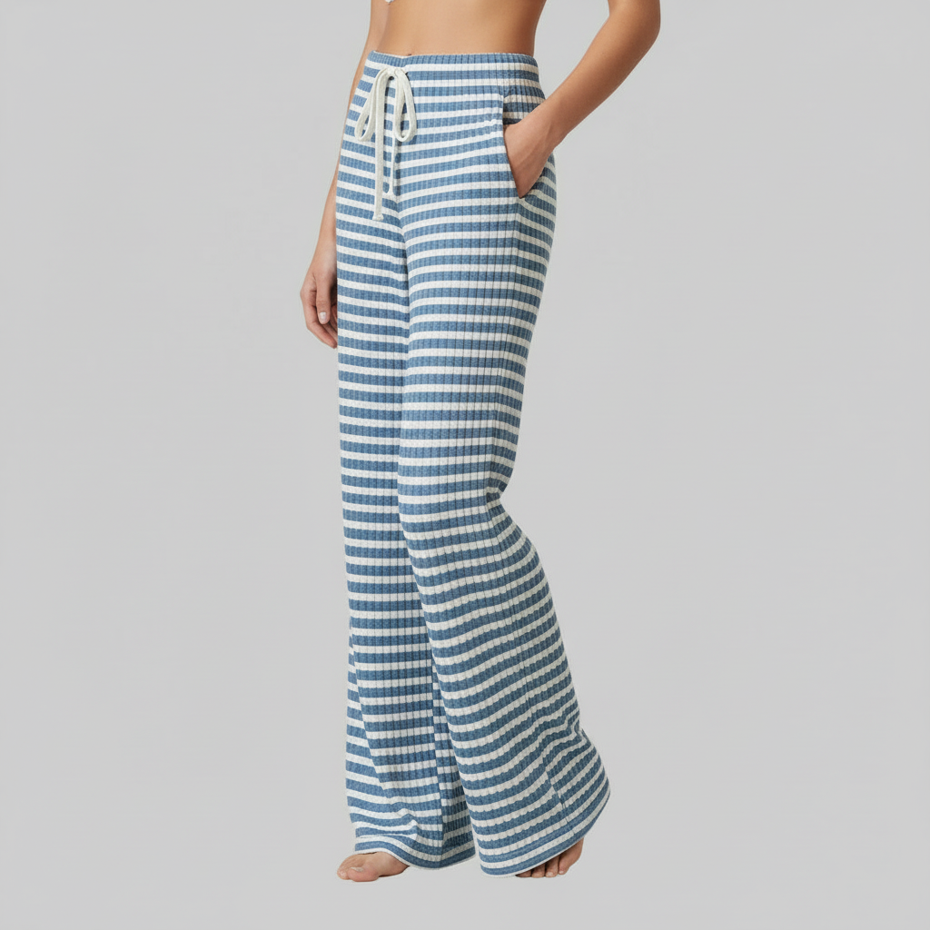 Striped Lace-Up Pants | Women's Casual High Street Fashion 5
