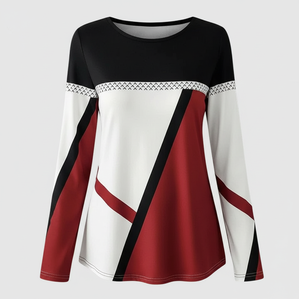 Avril | Women's Graphic Sweater in Soft Knit Fabric 0
