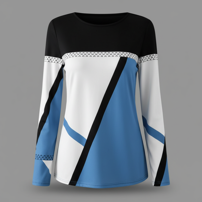 Avril | Women's Graphic Sweater in Soft Knit Fabric 1