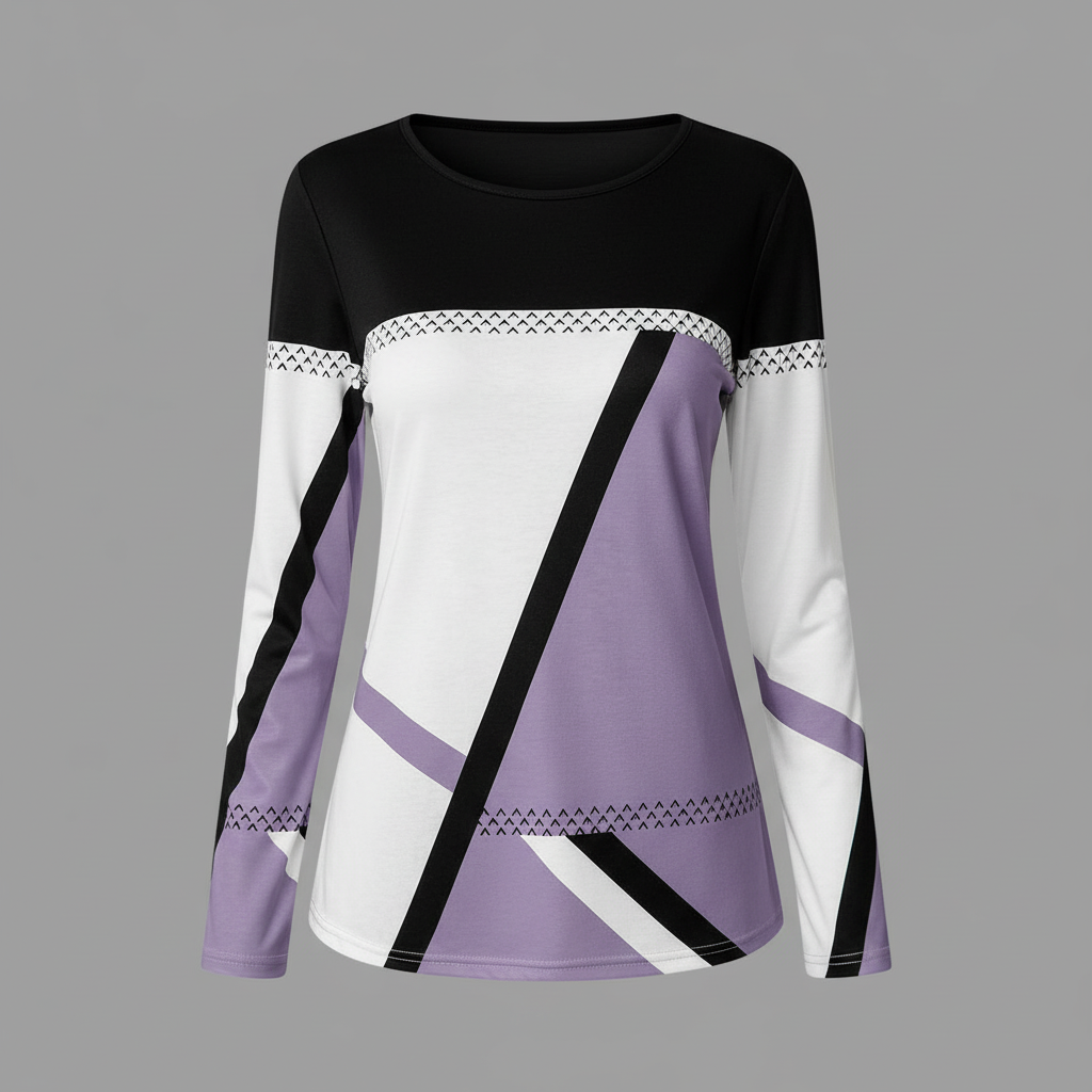 Avril | Women's Graphic Sweater in Soft Knit Fabric 2