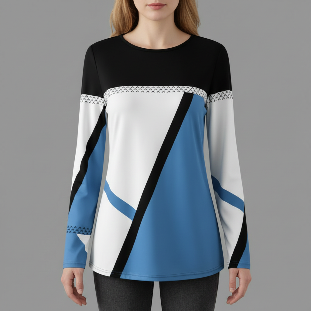 Avril | Women's Graphic Sweater in Soft Knit Fabric 4