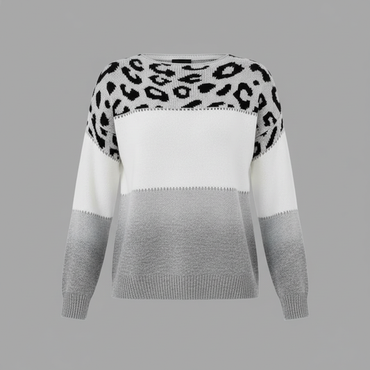 Cheyenne Sweater | Women's Panther Print Knitwear 0