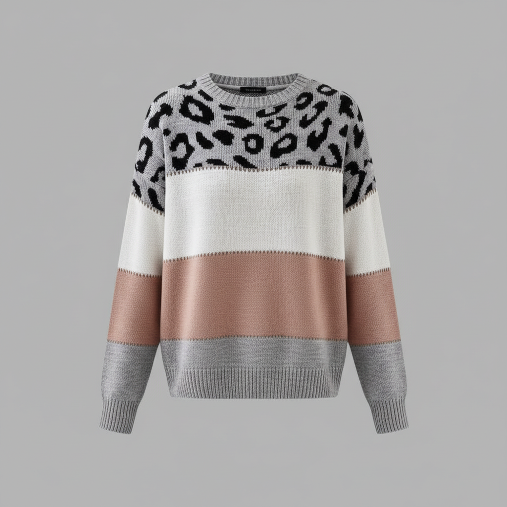 Cheyenne Sweater | Women's Panther Print Knitwear 1