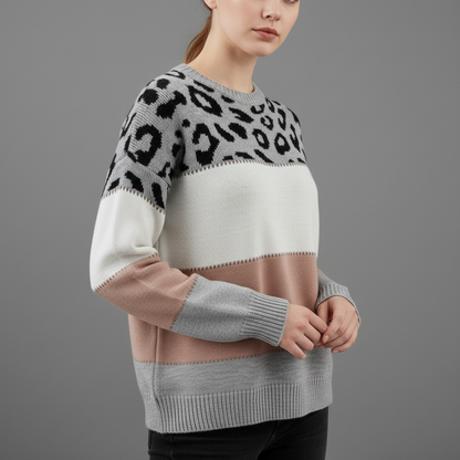 Cheyenne Sweater | Women's Panther Print Knitwear 3