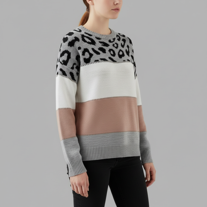 Cheyenne Sweater | Women's Panther Print Knitwear 4