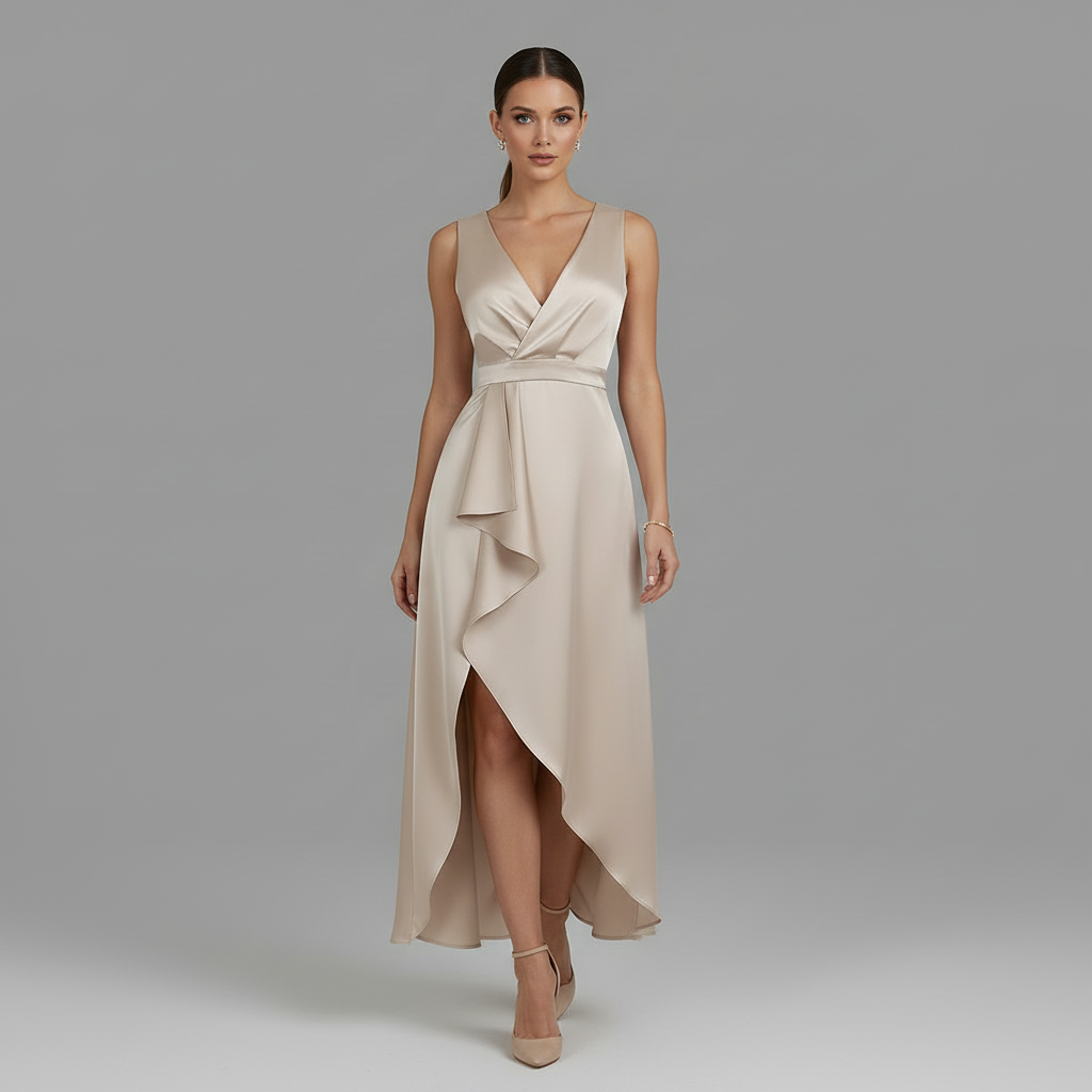 Elegant V-Neck Maxi Dress | Women's Summer Dresses 3