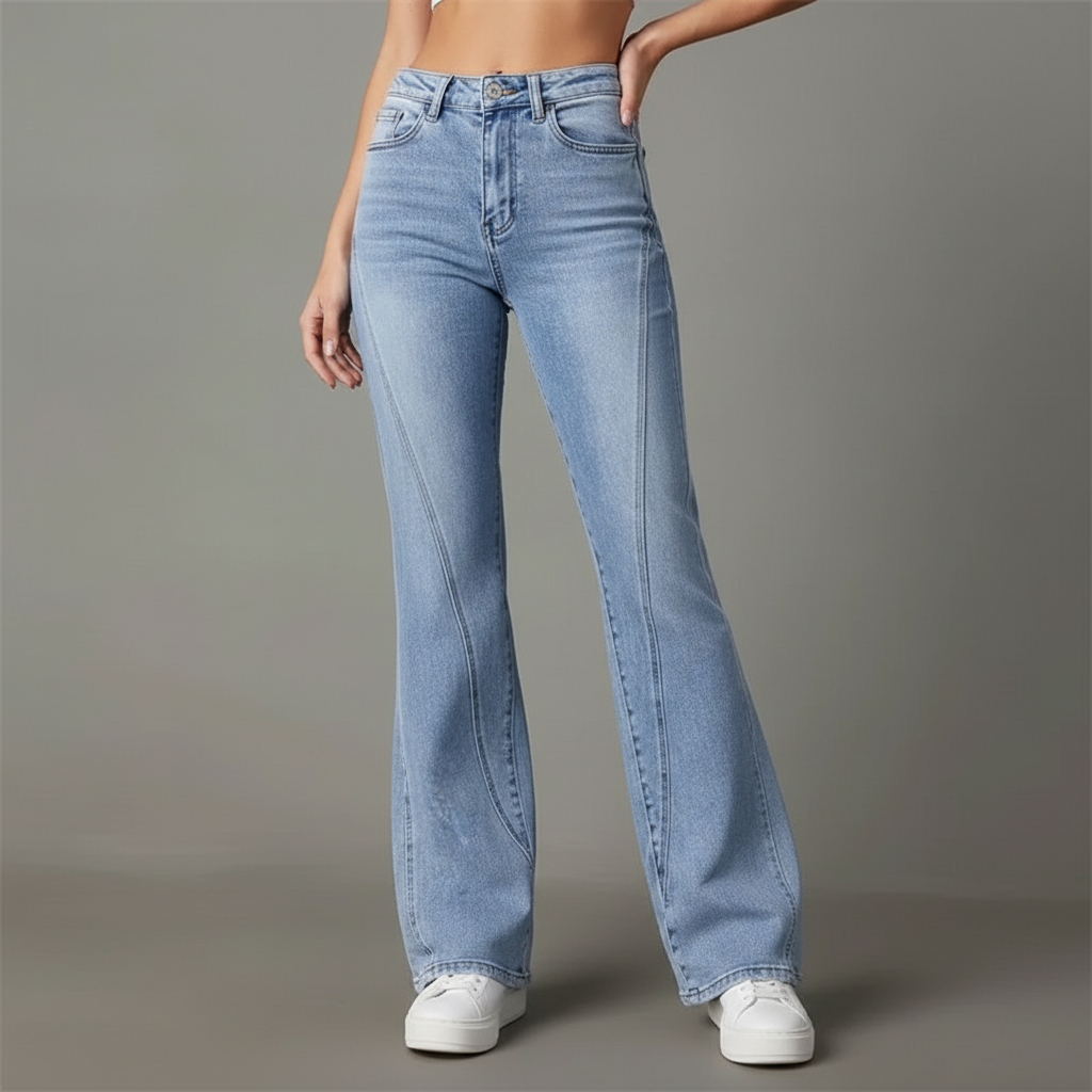 Fayline | Women's Flared Denim Jeans 1