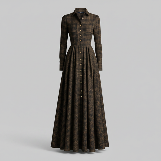 Jannali | Women's Long Sleeve Maxi Dress with Pockets 0