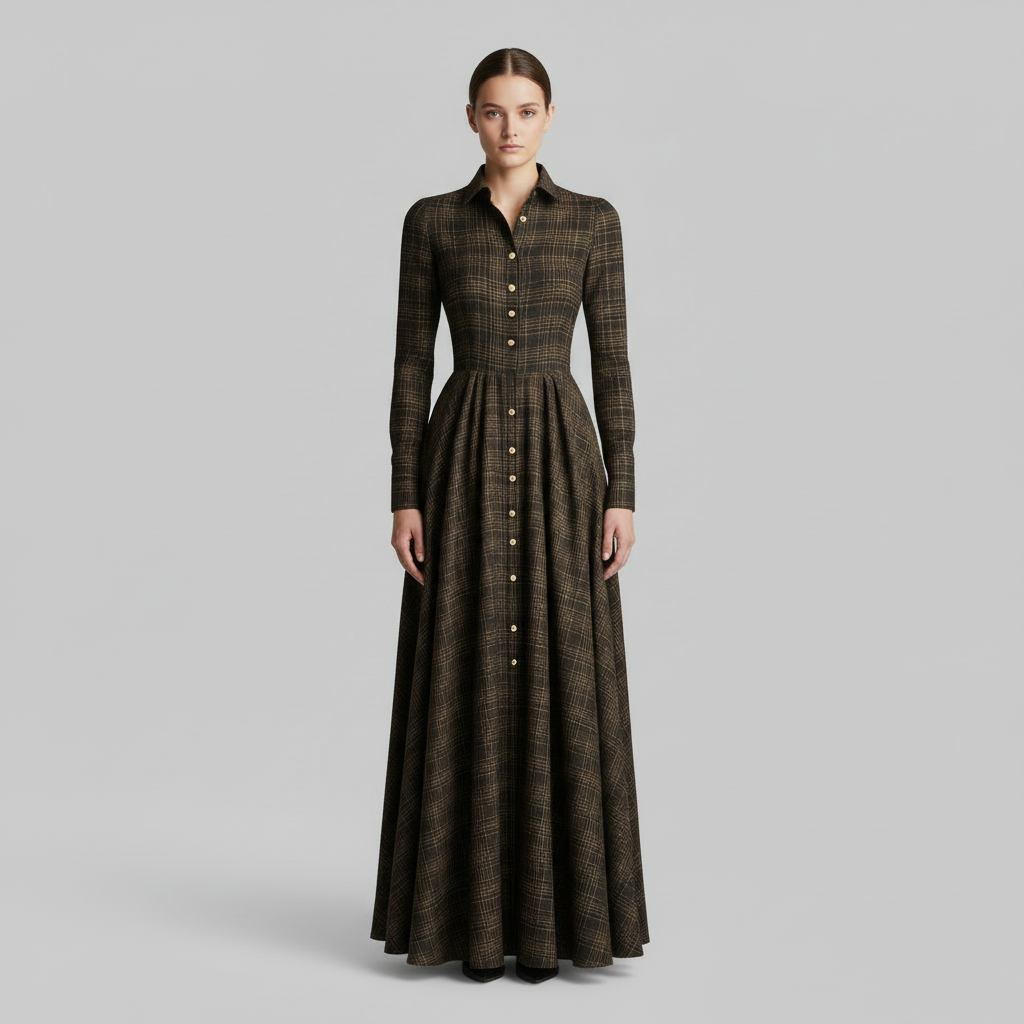 Jannali | Women's Long Sleeve Maxi Dress with Pockets 2