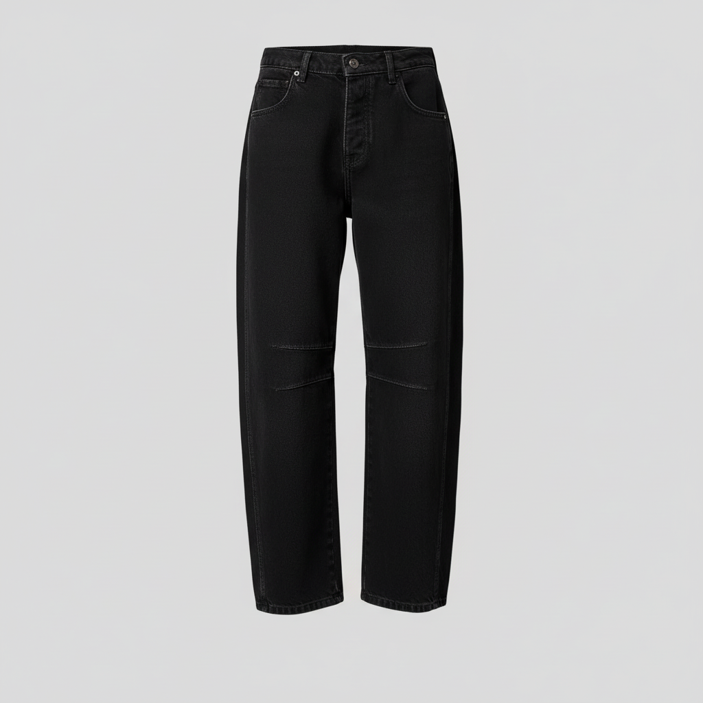 Leopard Print Barrel Jeans | Women's Casual Denim 1