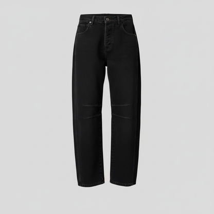Leopard Print Barrel Jeans | Women's Casual Denim 1