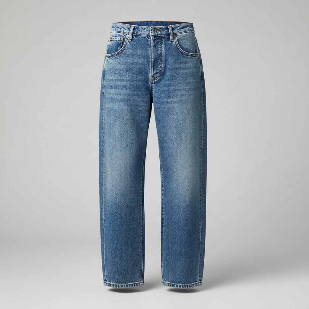 Leopard Print Barrel Jeans | Women's Casual Denim 2