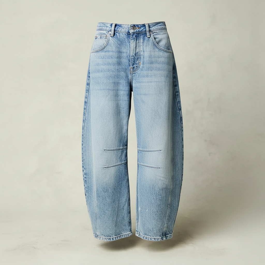 Leopard Print Barrel Jeans | Women's Casual Denim 5