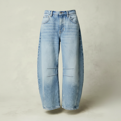 Leopard Print Barrel Jeans | Women's Casual Denim 5