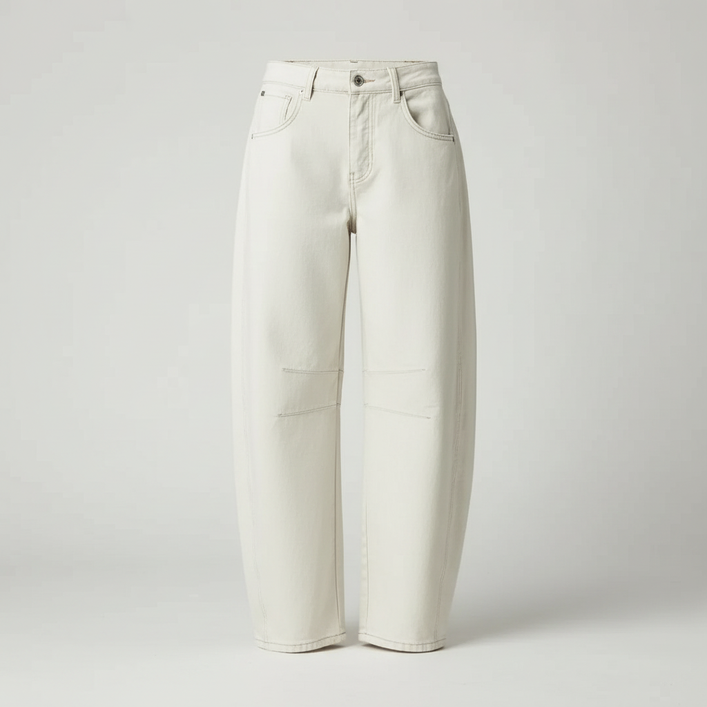 Leopard Print Barrel Jeans | Women's Casual Denim 6