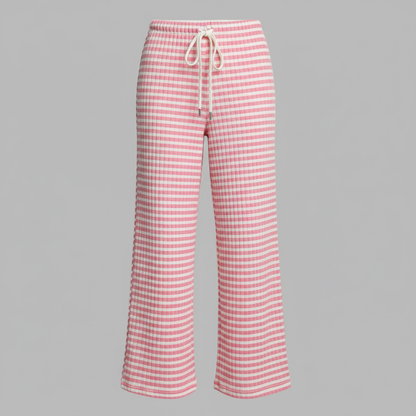 Striped Lace-Up Pants | Women's Casual High Street Fashion 0