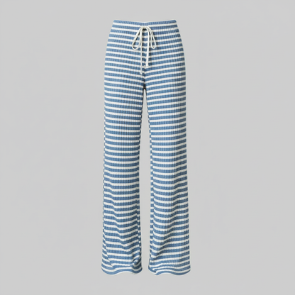 Striped Lace-Up Pants | Women's Casual High Street Fashion 1