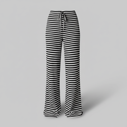 Striped Lace-Up Pants | Women's Casual High Street Fashion 2