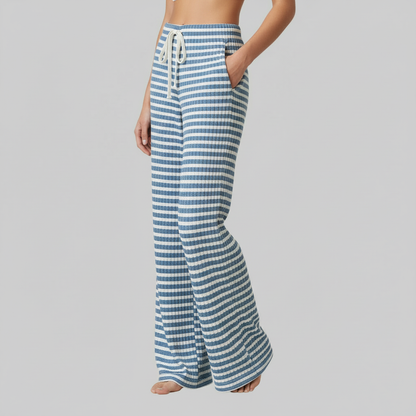 Striped Lace-Up Pants | Women's Casual High Street Fashion 5